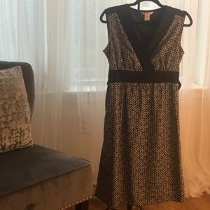 Black & White wrap tie dress